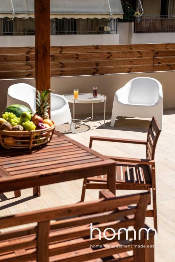 Nemeseos Ground Floor Homm Apartment With Roof Garden And Wading Pool 雅典 外观 照片
