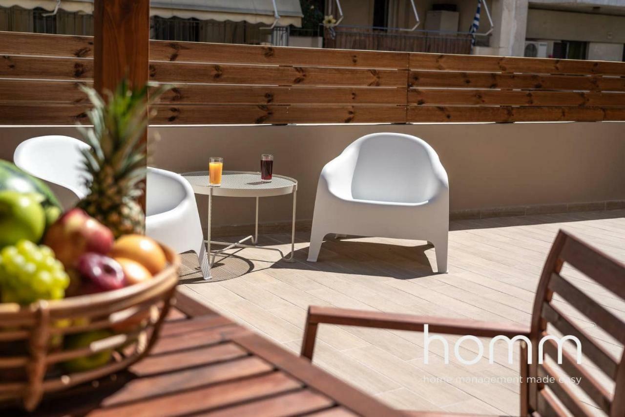 Nemeseos Ground Floor Homm Apartment With Roof Garden And Wading Pool 雅典 外观 照片